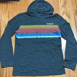 Hurley Black and Yellow Striped Sweater